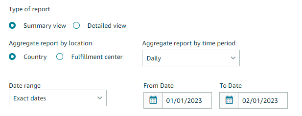 Inventory Ledger download options